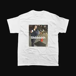 LUCKI "Shhhhhh" Graphic T-Shirt, Lucki Merch, Meme Shirt, Rapper Shirt, Adult funny T-shirt, Gift for Woman and Man