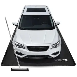 VEVOR Containment Mat, 8 ft 6 in x 20 ft, Non-Slip PVC Garage Floor Mat with a Cleaning Squeegee, Heavy Duty Durable Waterproof Protection from Snow, Rain and Mud for Cars SUVs Trucks Parking, Black