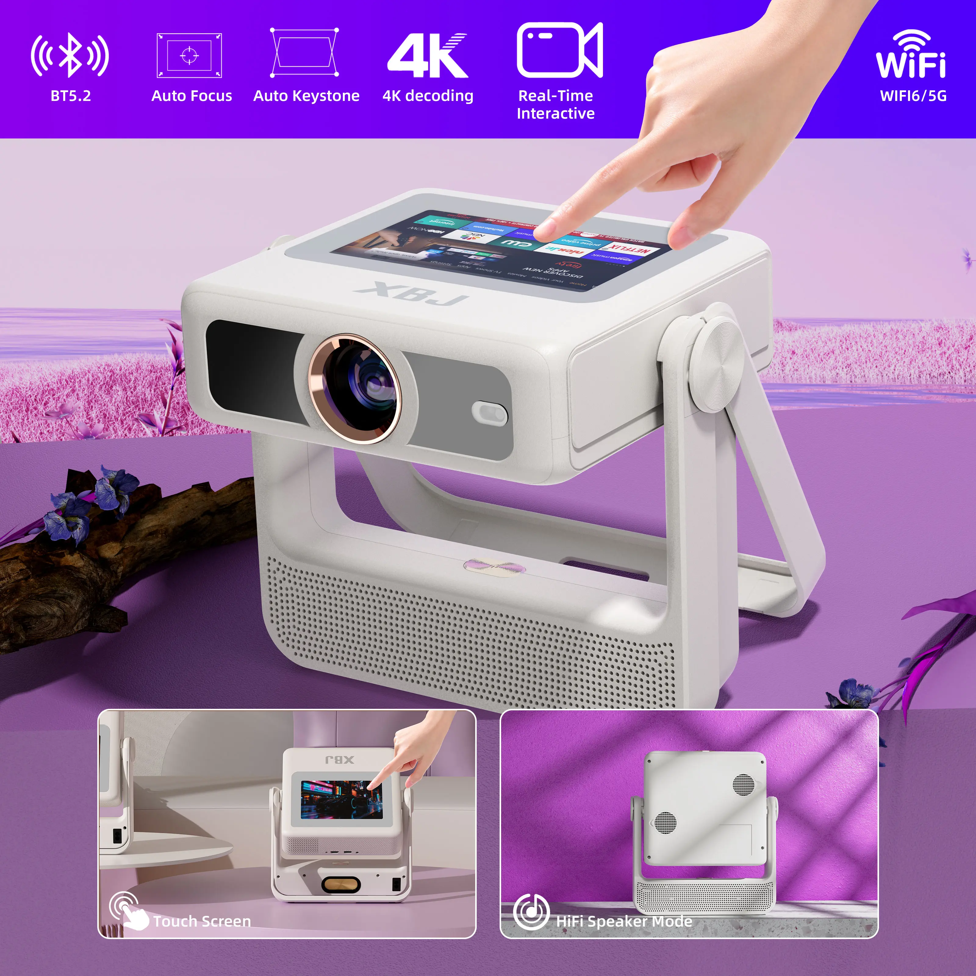 XBJ-A5PRO touch screen , smart with 5GWifi and Bluetooth 5.2
