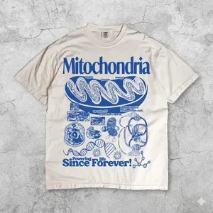 [SALE UP TO 40% ]  Mitochondria Powerhouse Of The Cell Shirt, Vintage Biology Graphic Tee, Retro Science Teacher Gift, 90s Academic Cell Diagram Tshirt, STEM Student Apparel.