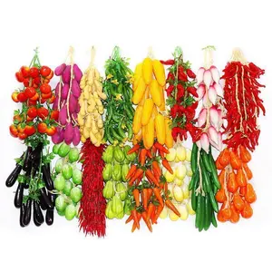 Simulation Fruit Vegetable String Artificial Fruits Foam Model Farmhouse Hotel Hanging Photography Prop Pendant for Decoration