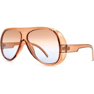 Trendy Aviator Sunglasses for Women Men, Retro Fashion Sun Glasses, Oversized glasses UV400