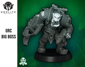 Orc Brutal Big Boss with Claw | Space Orcs | Greenskin Orks |Malicious Miniatures