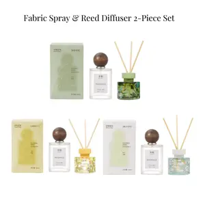 SONG CHAO TK-COMBO Osmanthus Fragrance Mist & Reed Diffuser Set - Odor Eliminator & Home Fragrance for Clothes and Rooms