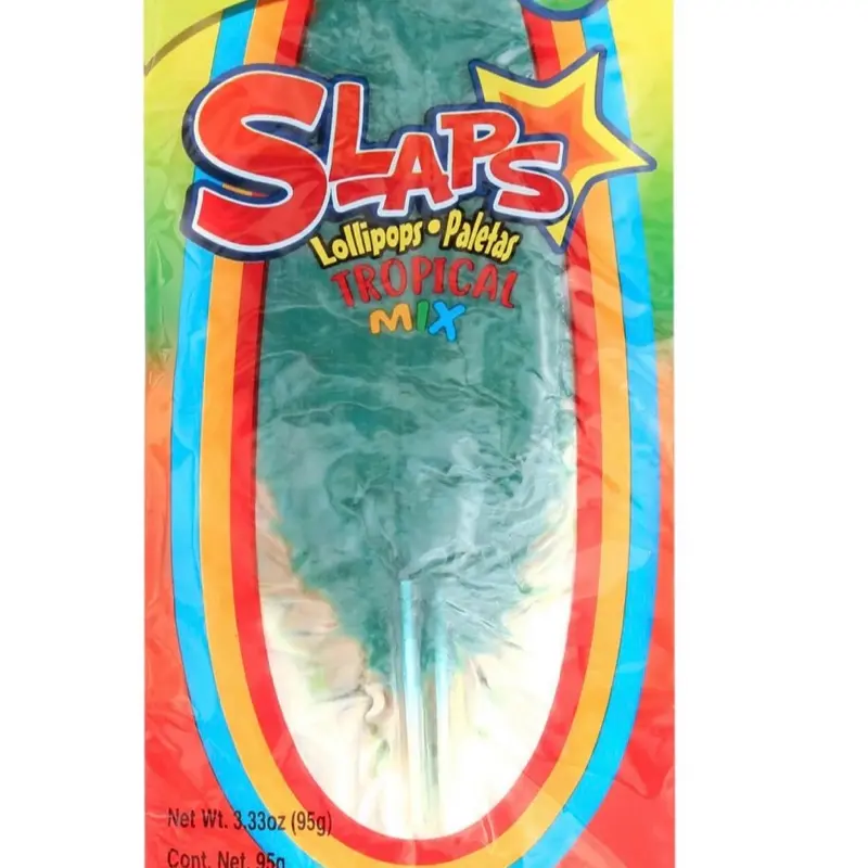 SLAPS Tropical Mix Lollipops | Soft & Chewy Mexican Candy | 10 Piece Pack