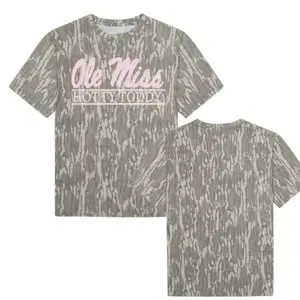 Ole Miss Bottomland Camouflage Tee, Casual Outdoor Graphic Shirt for Everyday Wear
