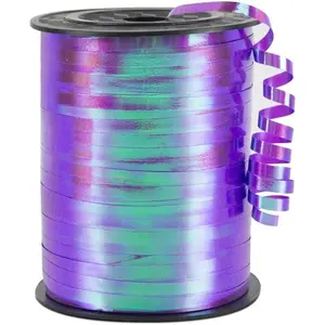 Purple Gradient Curling Ribbon, 1/5" Wide x 500 Yards Christmas Curling Ribbons for Gift Wrapping, Party Decoration, Balloon String, Crafting, Balloon Ribbons for Florist Flower (1 Roll)