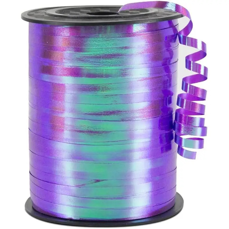 Purple Gradient Curling Ribbon, 1/5" Wide x 500 Yards Christmas Curling Ribbons for Gift Wrapping, Party Decoration, Balloon String, Crafting, Balloon Ribbons for Florist Flower (1 Roll)