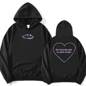 Nice To Each Other Hoodies Olivia Dean Singer Graphic Sweatshirts Long Sleeve Fleece Hooded Pullovers Fashion Print Women Hoodie EQB