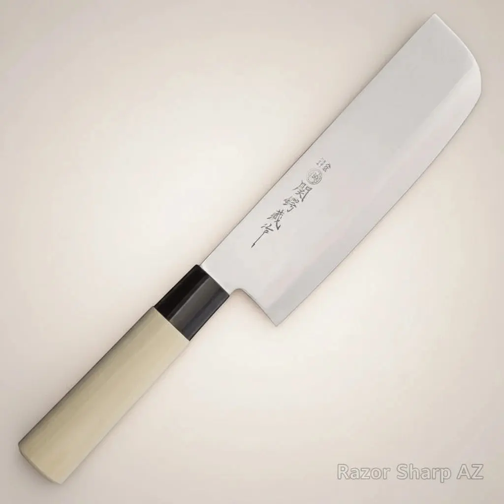 Japanese Style Nakiri Kitchen Knife - High Carbon Steel, Made in Japan