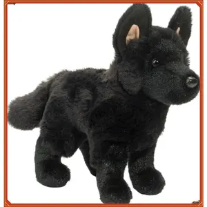Douglas Harko Black German Shepherd Dog Plush Stuffed Animal(Gag Toys & Practical Jokes)(Gag Toys & Practical Jokes)
