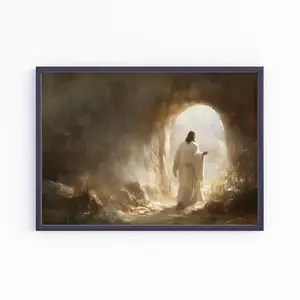 Jesus Christ Resurrected, Easter Painting, Jesus Christ Leaving The Tomb Wall Art