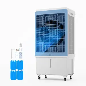 【fathersdaygift】VEVOR Evaporative Air Cooler 4129 CFM with 12.7 Gal Water Tank Portable Swamp Cooler