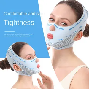 Blue Graphene V-Face Mask – Anti-Aging Lifting & Firming for Jawline, Double Chin & Nasolabial Folds |   Reusable & Adjustable Skin Repair Safe Environmental Protection Tightness Safe