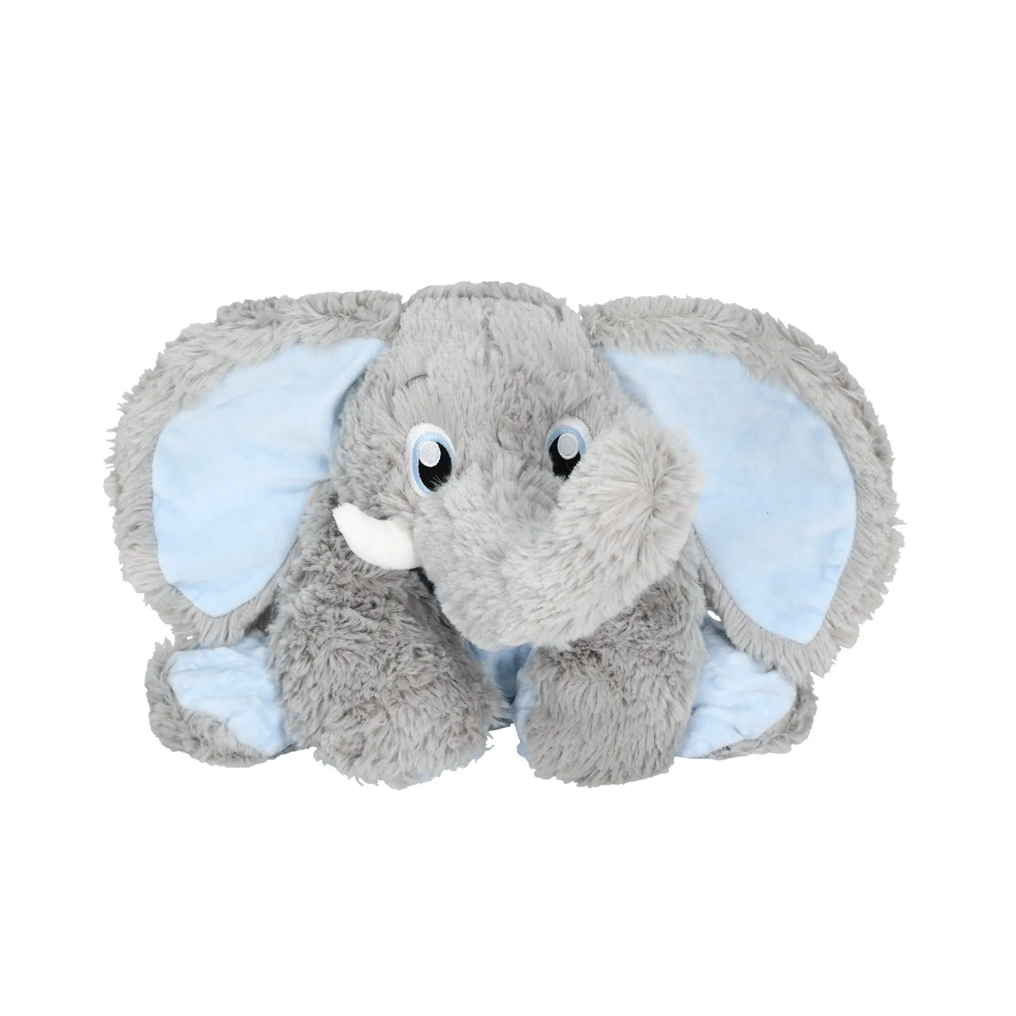 Jumbo Weighted Hugs Elephant Stuffed Toy, 18 Inches (18" Long) with Glass Beads, Heatable & Coolable Glass Beads, Suitable for All Ages, Soft Plush Material