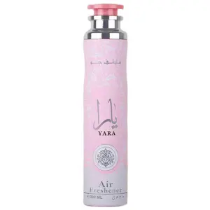 Lattafa Perfumes Yara Air Freshener, 300ml (10.1 Oz) - Amazing Scented Home Air Freshener - Floral Sweet Vanilla scent Home Fragrance Woody Aroma