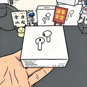 Earphone Air 4 Audio Headset Electronic Earbuds with Compact Design Built-in Microphone & Speaker for Music Podcasts and Calls