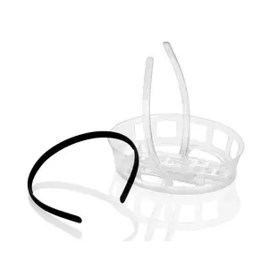 Grad Cap Remix - The ORIGINAL Graduation Cap Headband - Keep Your Natural Hair on Grad Day and Secure Your Cap - Black and Clear Headband Included