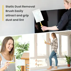 Disposable Static Dust Brush, Anti-Dust Gap Cleaning, Static Dusting Brush, One-Use Feather Duster, Disposable Dusters, Cleaning Supplies, House Cleaning Tools, Ideal for Home and Office