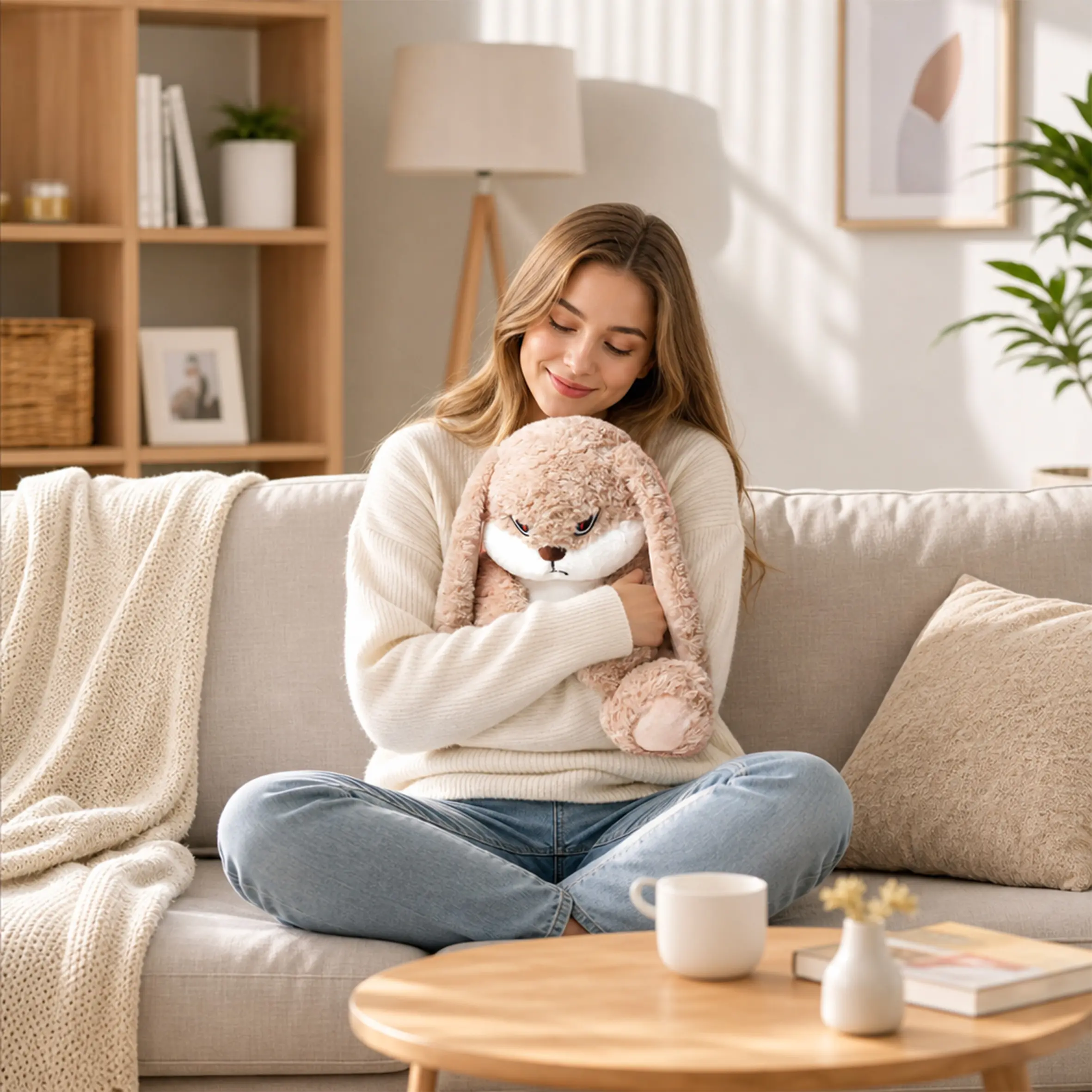Cute plush toy, suitable for home decoration and as a gift for children.