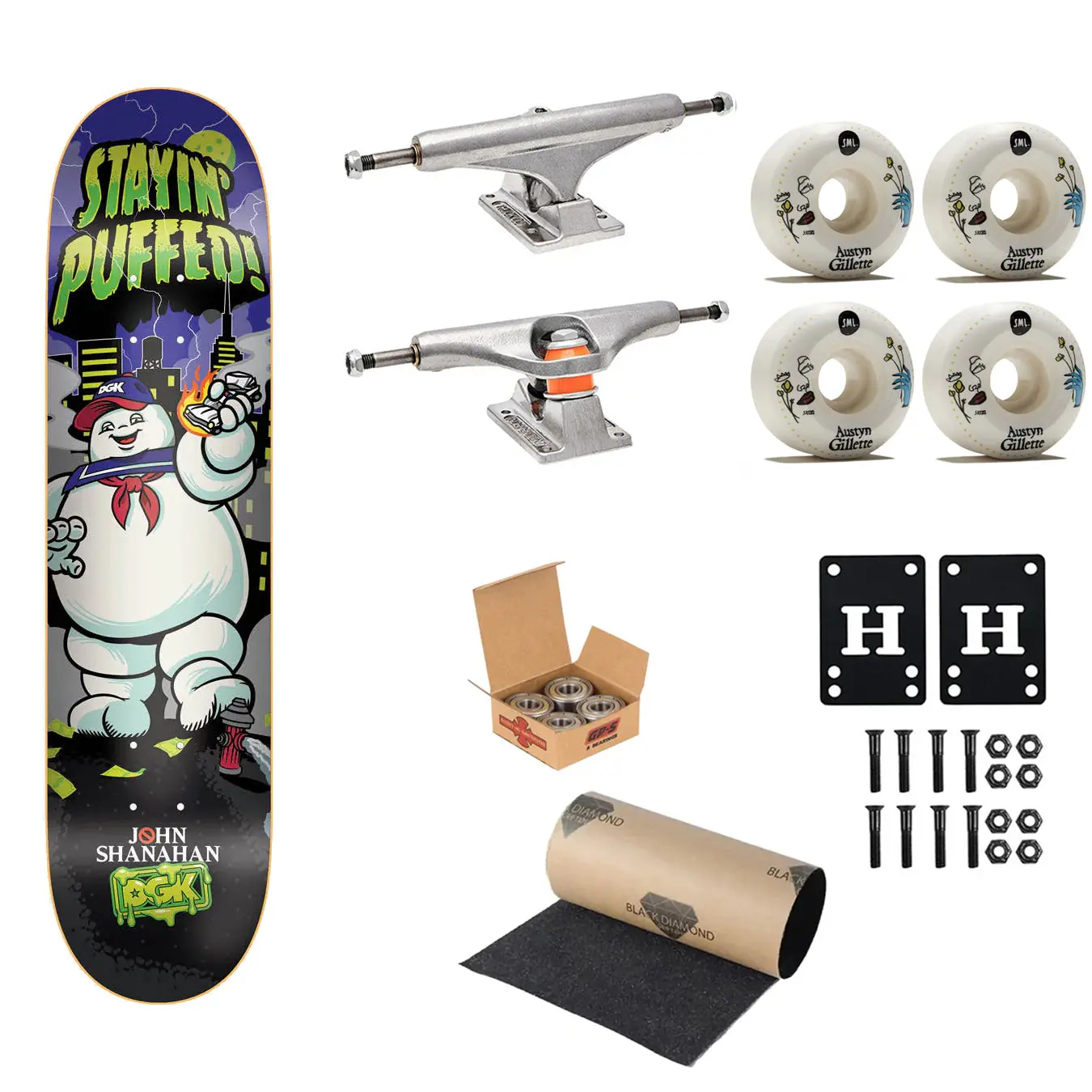 DGK Premium Complete Skateboard Shanahan Puffed 8.06" Ft. Independent/SML