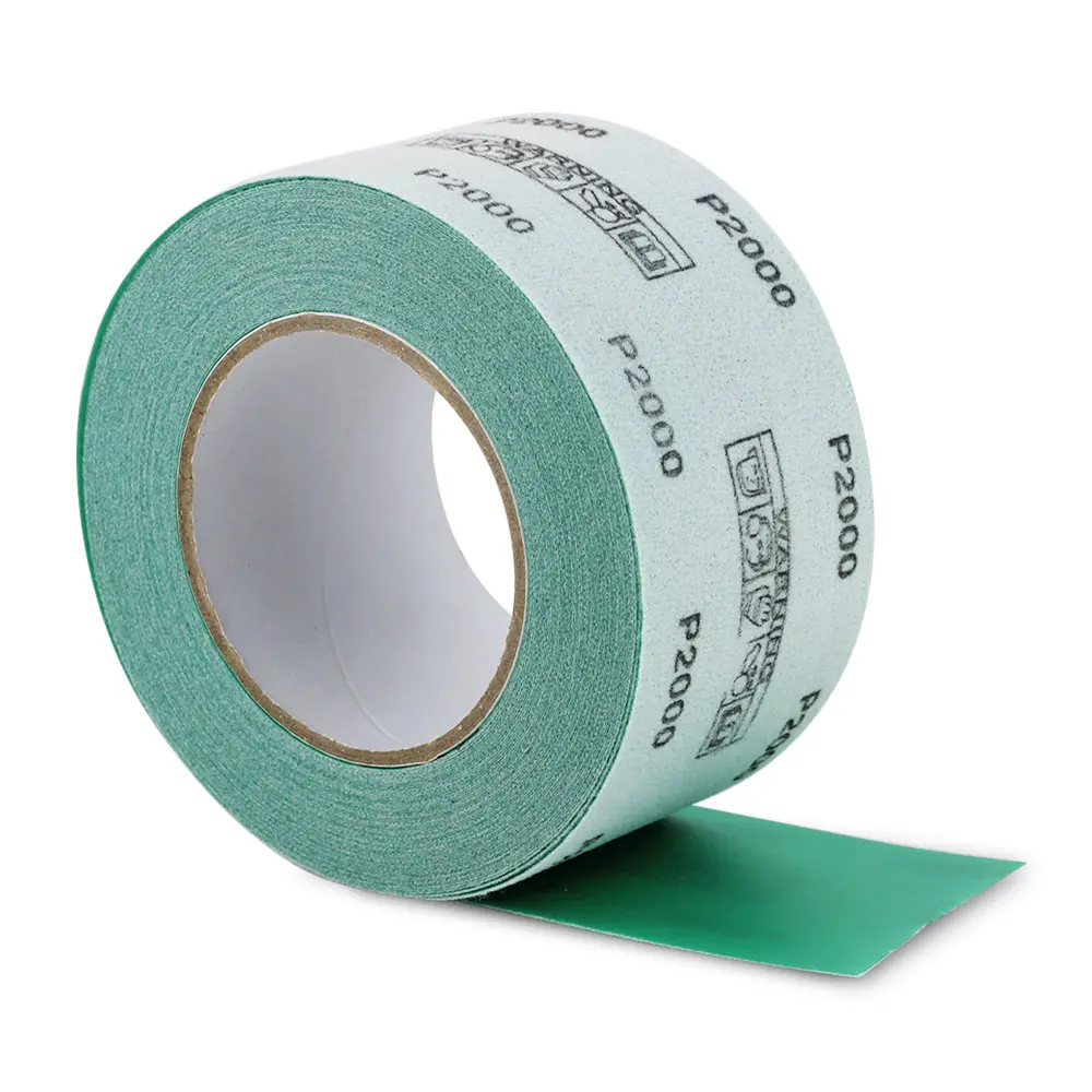 2-3/4" x 20 Yard Green Film Longboard Hook and Loop Continuous Sandpaper Roll