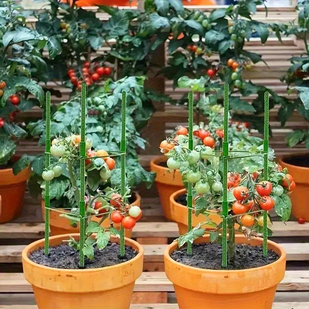 Tomato Cages for Garden, 2 Sizes (82cm/120cm) Tall Plant Support Trellis for Potted Tomatoes, Heavy Duty Sturdy Vegetable Cages for Climbing Plants, Cucumber, Pepper, Vine Flowers, Perfect for Patio Balcony Garden