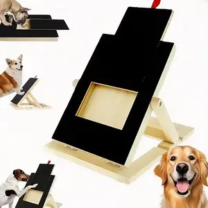 【DealsForYouDays】Adjustable Dog Nail Scratch Pad with Treat Drawer, Durable Wooden Nail Filing Board, Professional Dog Scratching Post for Safe Nail Care, Fits All Sizes dog Furniture cool dog stuff for indoor,summerwins