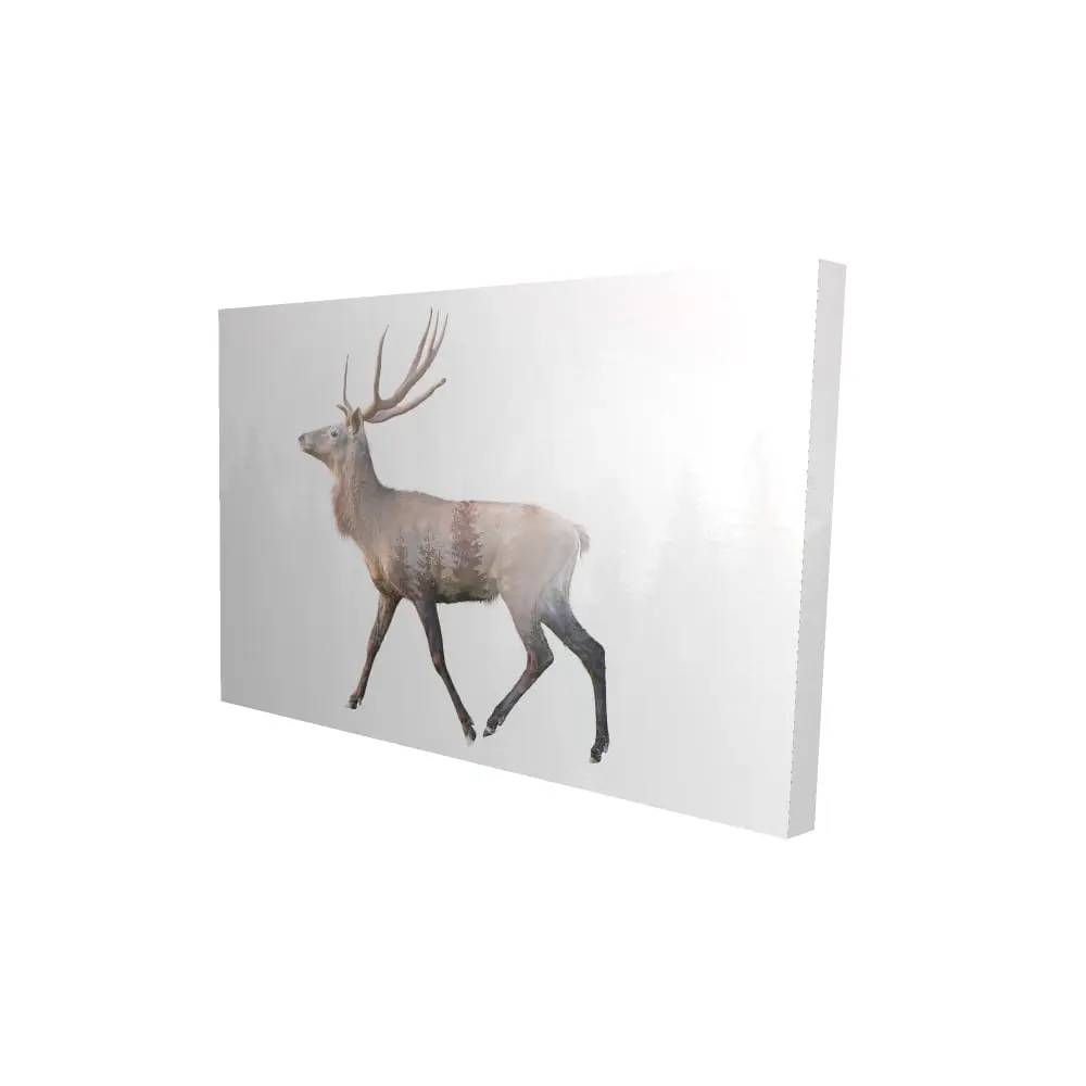 212 MAIN 24x36 in. Long-Lasting Contemporary Hangable Animal Design Deer & Forest Theme Canvas Print, Bedroom Wall Art, Woodland Home Decor Accent, Ideal Gift for Home Supplies Enthusiasts (Decor Inspo Pick)