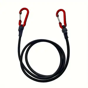 Elastic strapping rope Synthetic Rope Mountaineering buckle hook Kayak bicycle 8mm latex luggage packing rope Camping accessories Heavy Duty Nylon Durable Nylon Rope