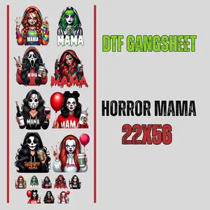Horror mama DTF gangsheet 22x56
