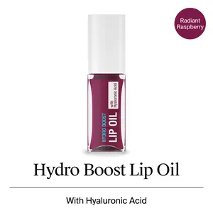 Neutrogena Hydro Boost Tinted Lip Oil with Hyaluronic Acid, Designed to Hydrate & Nourish, Radiant Raspberry, .2 fl. oz