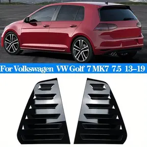 Car Rear Window Shutter Cover Trim, Window Louver Side Vent Trim for Volkswagen Vw Golf 7 & 7.5 Mk7/mk7.5 Gti/gtd 2013-2019, Automotive Replacement Car Accessory