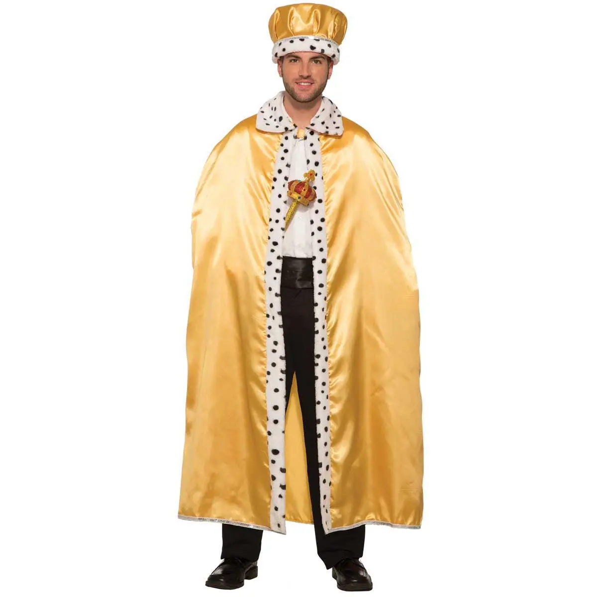 Adults Golden Royal Cape Costume