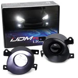 iJDMTOY OE-Replace Xenon White 24W High Power LED Projector Fog Light Lamps w/High/Low Beams, For Infiniti Q50 Q60 QX60 etc, For Nissan Murano Maxima, etc