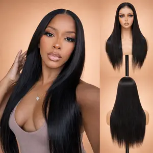 CindiRiver Drawstring Glueless Wig 5x5 HD Lace Closure Wig Human Hair Pre Plucked Pre Bleached Pre Cut 210% Density Silky Straight Ready to Go Lace Front Wig with Tiny Knots #CindiRiverGluelessWigs #BeginnerFriendlyWig #workreadyhair