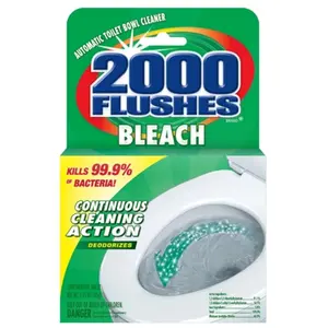 Wd-40 2000 Flushes Chlorine Automatic Concentrated Toilet Bowl Cleaner 290071 - Pack of 12