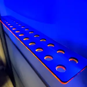 2 Row 30 hole magnetic frag rack for reef aquariums. Great to acclimate and/or grow corals.