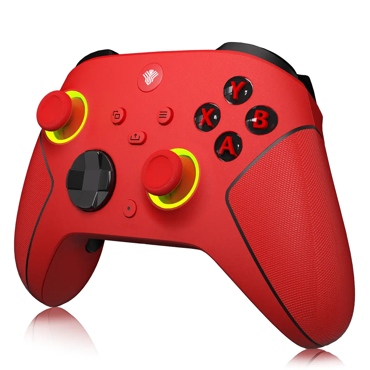 YUYIU Xbox HallEffect Wireless Controller for Xbox Series X/S, Xbox One, Steam & PC - Hall Effect Sticks, 2-Stage Triggers, RGB Lighting, Dual Vibration, Turbo, Programmable Keys, 1000mAh Battery & 3.5mm Jack