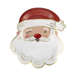 Santa Shaped Plate