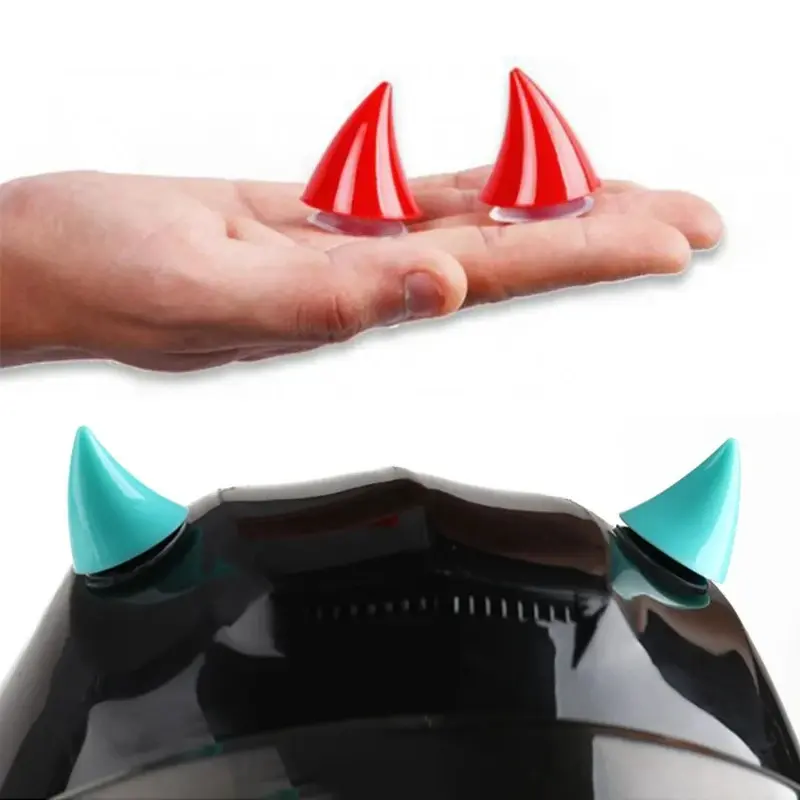 2PCS motorcycle helmet cute corner rubber horn decoration off-road motorcycle helmet personalized decoration