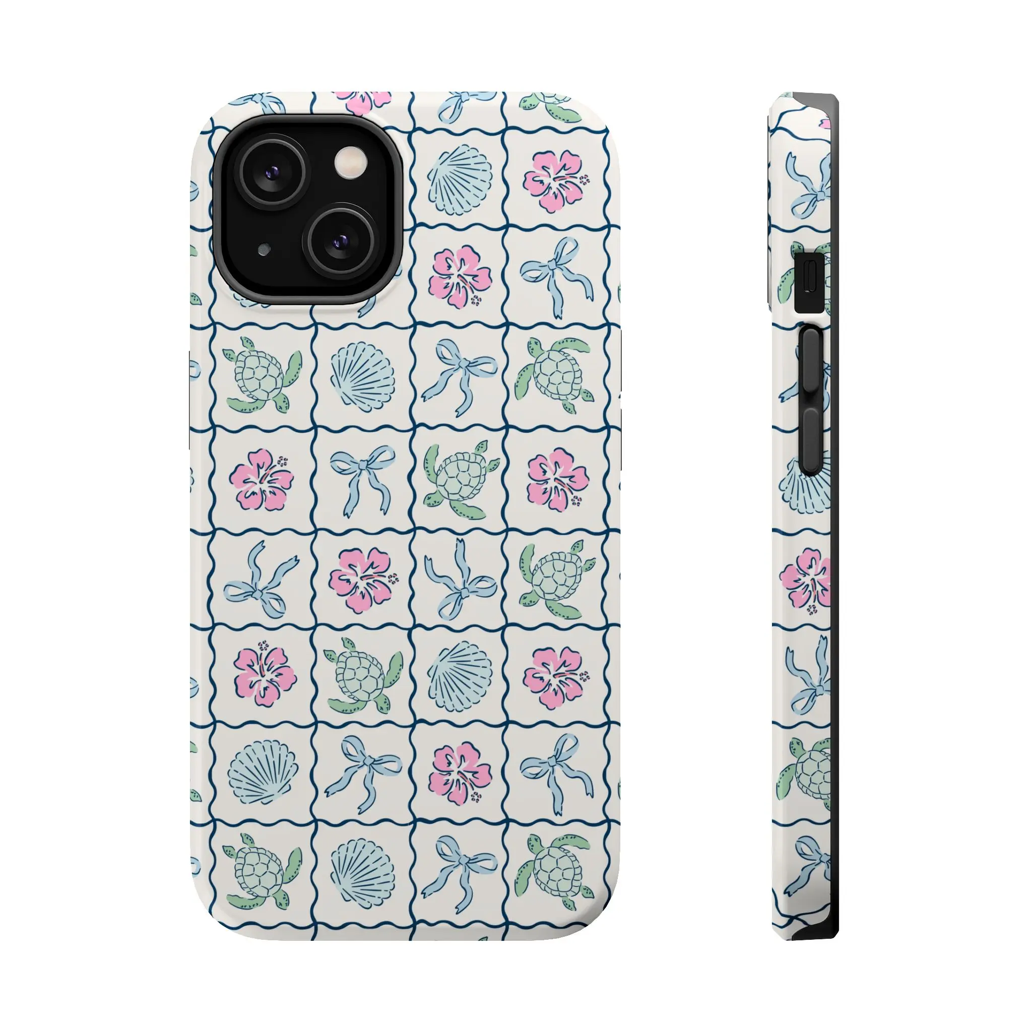 Coquette Beach Life Handheld TPU Cellphone Case, Shockproof Durable Protective Cover with Shock-Resistant Buttons, Mobile Phone Accessory