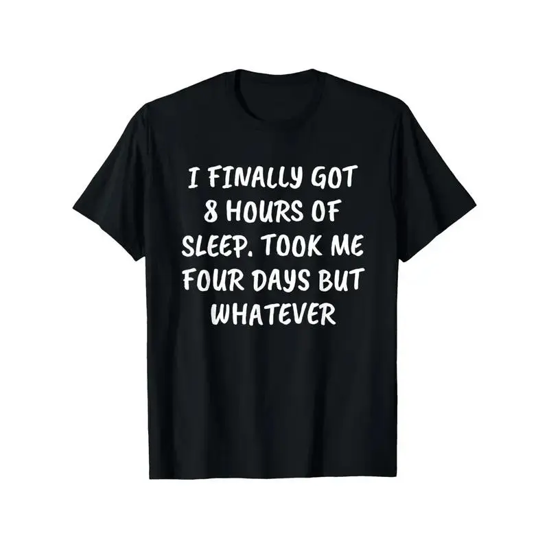 [OVER SIZE][BOLDR SHOP]Humorous T-Shirt with a Sarcastic Quote about Insomnia, Perfect for Both Men And Women,
