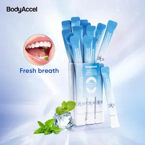 BodyAccel Probiotic Refreshing 1box/20pcs 12 Hours Fresh Breath Mouthwash For Oral Care Daily Cleanser  Promotes overall oral health and hygiene