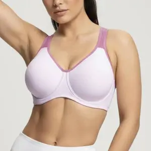 HSIA ComfyArc Hybrid Active Vibe Soft Support Non-padded Unlined Full Coverage Wide Strap Outside Underwire Sports Bra