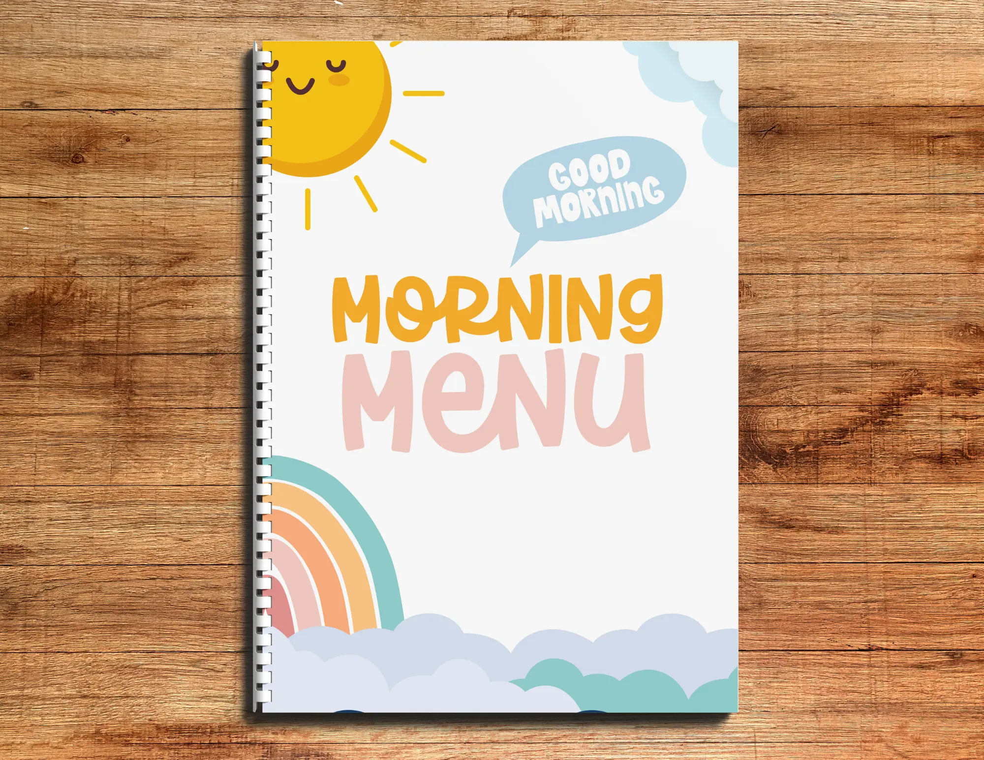 Preschool & Kindergarten Homeschool or Morning Menu