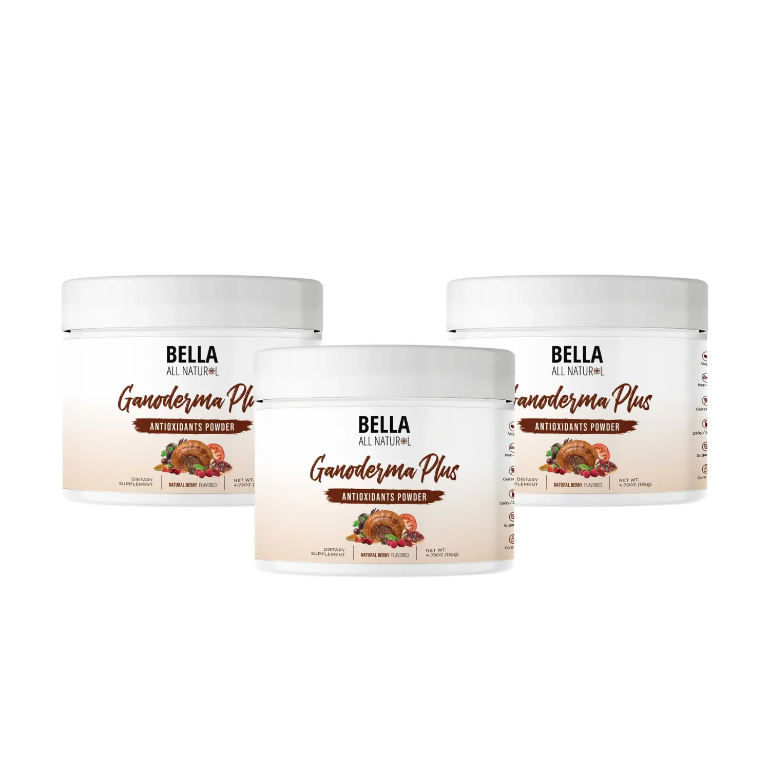 Bella All Natural Ganoderma with Reishi Mushroom - Live Only Bundle