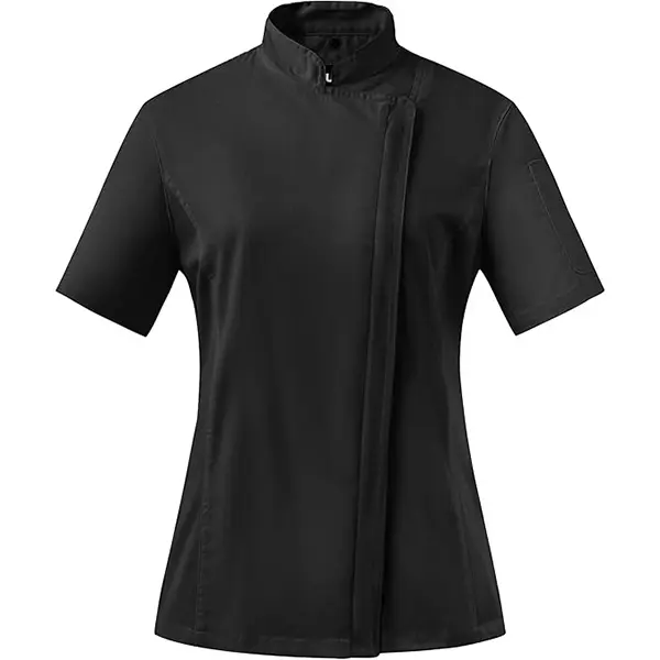 Women's Chef Coat Side Mesh Vent Zipper Chef Jacket