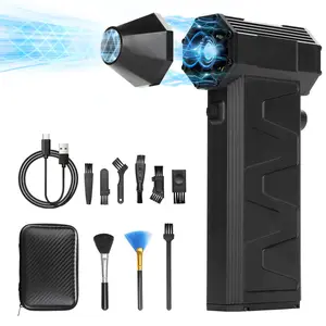 Air Duster Super Power turbofan ，multifunctional,Super Power ,130000RPM,cleaning tool,Barber Tools,dust catcher, Dust removal ,infinitely variable speed, turbo fan,Mini Blower with Fast Charging, Dust Blower for Computer, Keyboard, House, Outdoor , Car