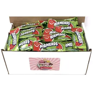 AirHeads Watermelon Taffy Mini Candy in Box, 2lb (Individually Wrapped)